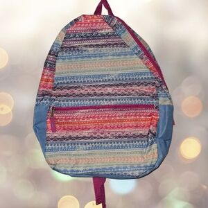 Colorful Striped Backpack – NWOT, Casual Travel/School Bag